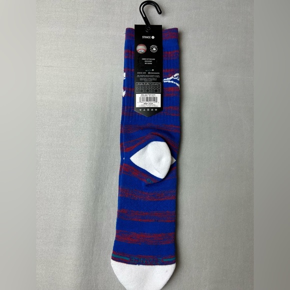 Blue Jays Socks NFL Men’s Size L 9-13  Twist Crew - Picture 3 of 5